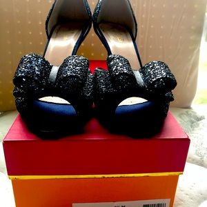 Kate Spade Sela Navy Glitter heels sz. 8.5